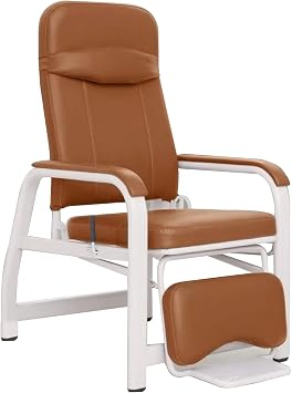 Adjustable Medical Recliner Chairs Fully Reclining Infusion Chair with IV Pole Stand, Waiting Room Reception Chair,First Aid Room Examination Recliner Chair Blood Drawing Chair Soft Padded Seat