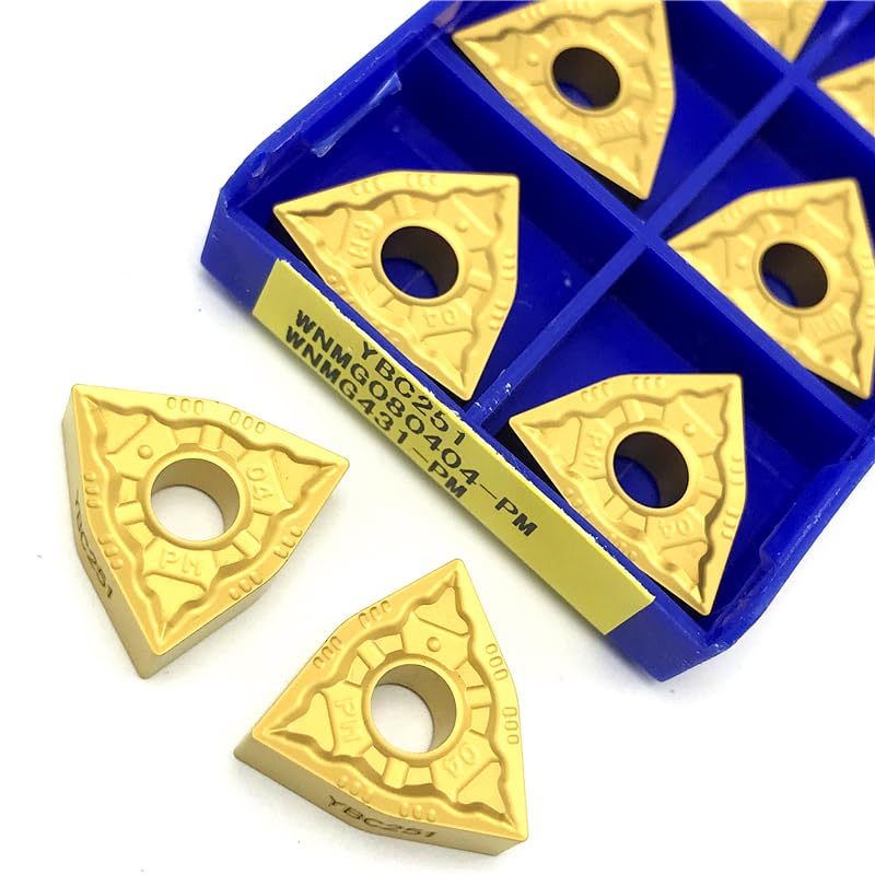 10 piezas WNMG080404/08 insertos carbide para torno miniatura 3