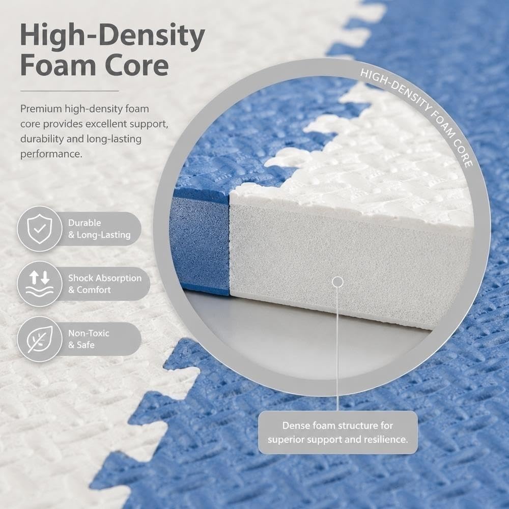 Tapis de Puzzle à emboîtement for carrelage de Sol en Mousse Extensible