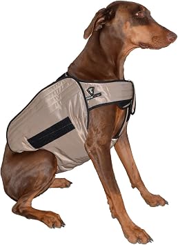 Phase Change Cooling Dog Coat, Large/X-Large, Khaki
