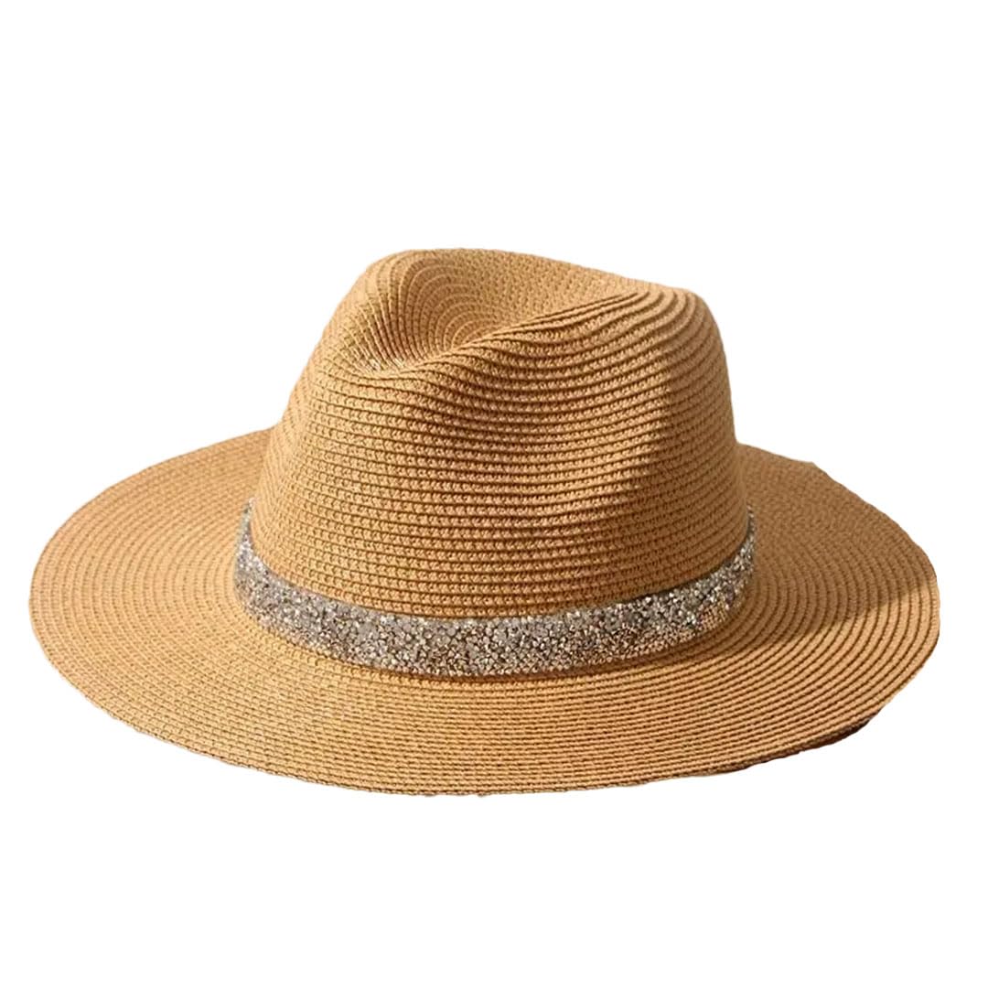 LCUVIMPEX Bucket Hats， Women's Summer Straw Panama Sun Protection Hat Multicolor(Khaki)