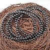 Massive Beads Black Obsidian - Stone of Pleasure - Handmade Yoga Stretch Elastic Bracelet Natural Stone Crystal Healing Power Energy Gifts for Unisex Adult 4mm #3