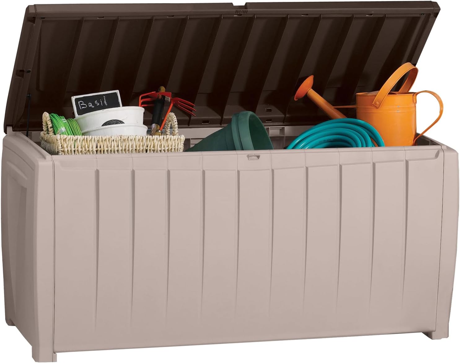 Keter Novel 17197948 Cushion Box 340 L Plastic Beige/Brown