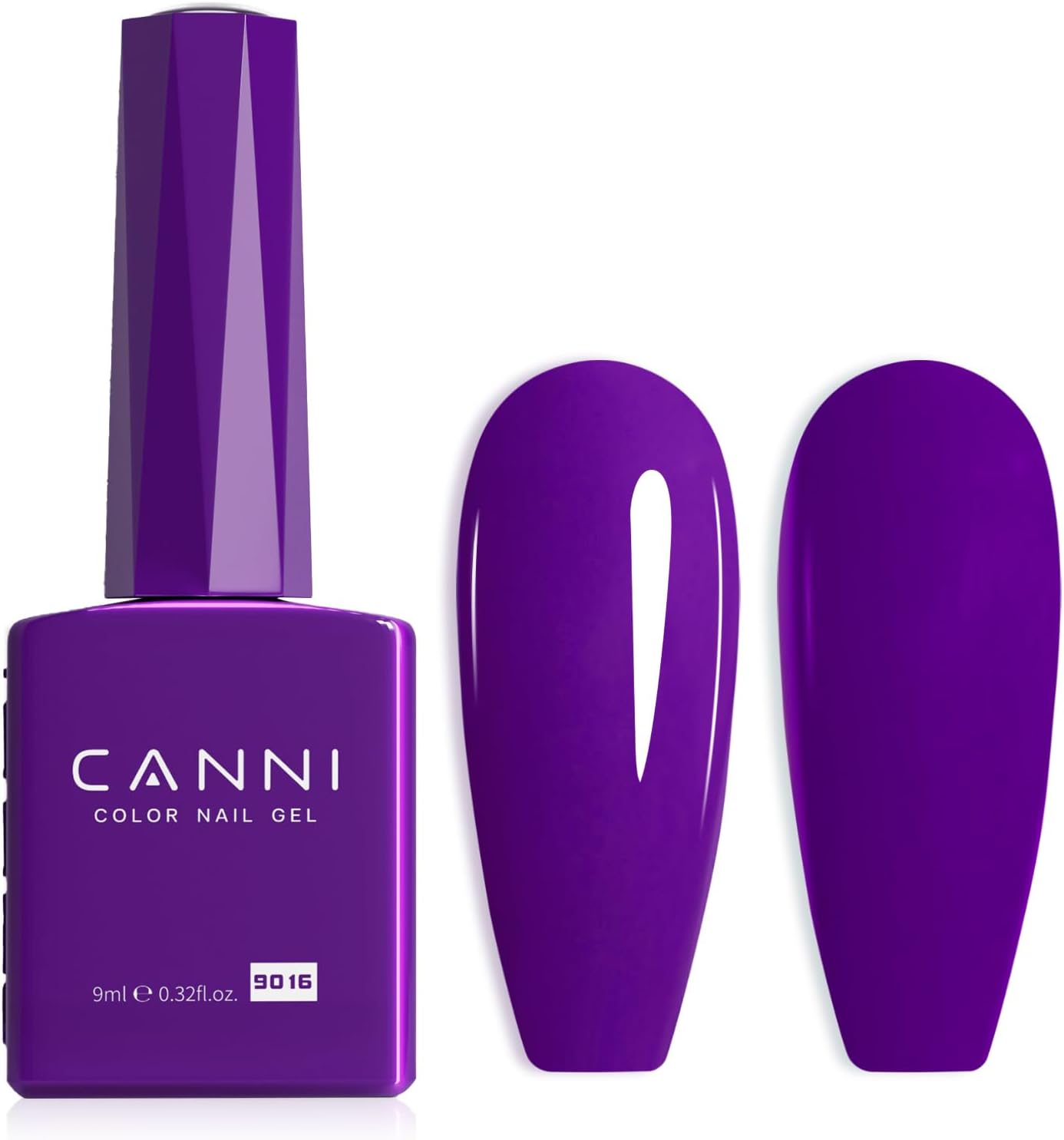 Purple Gel Nail Polish, 1Pcs Dark Purple Gel Polish Deep Color High Gloss Soak Off U V Nail Manicure Salon DIY