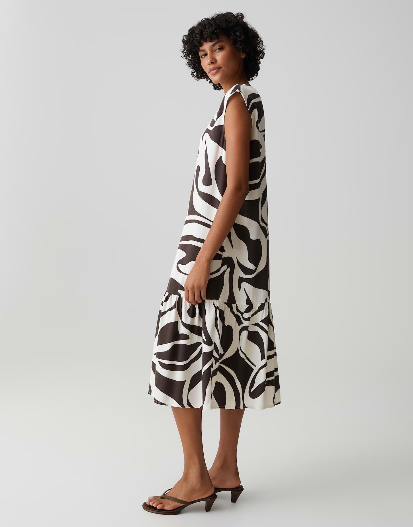 OPUS Damen Midikleid | Printkleid aus nachhaltiger ECOVERO™ Viskose