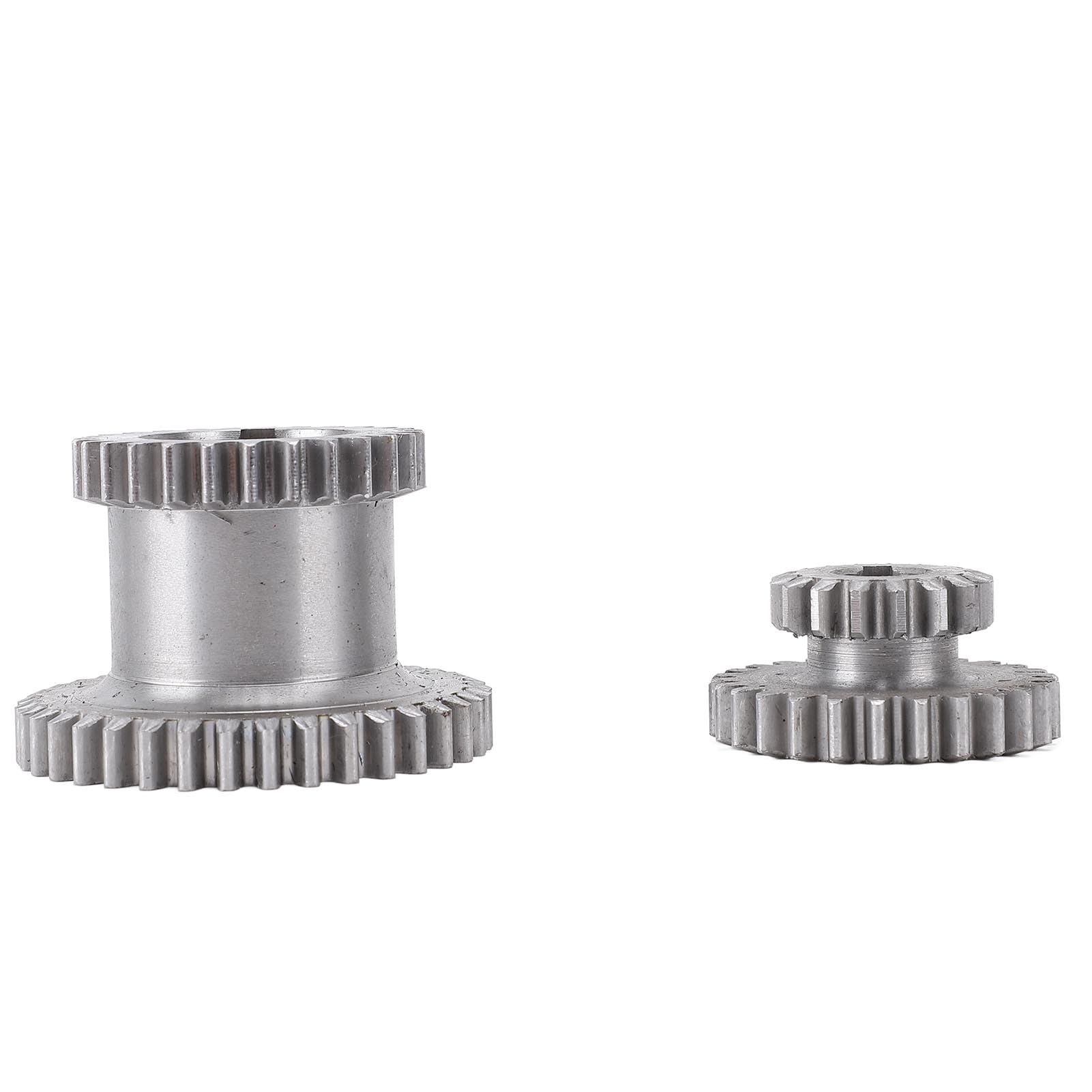 Parti duplicate fisse e scorrevoli - Set di ingranaggi in metallo per componenti di ricambio per trasmissione alta e bassa a 2 velocità compatibili con mini torni 0618 7 x 12, 7 x