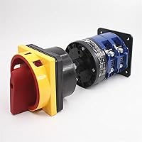 Vista 2 de LW26-125GS Distribution Cabinet Door Cut-Off Interlock Base DIN Rail mounting Universal Isolation cam Switch 125A 690V