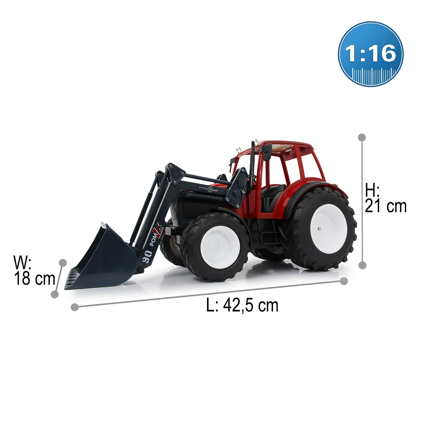 JAMARA LINDER GEOTRAC mit FRONTLADER 1:16 2,4GHZ 6+