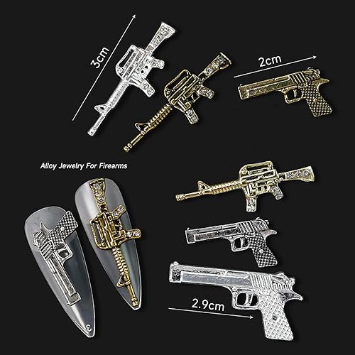 Miniatura 4 de 10 dijes de metal 3D para uñas, diamantes de imitación de lujo para decoración de uñas, accesorios de decoración