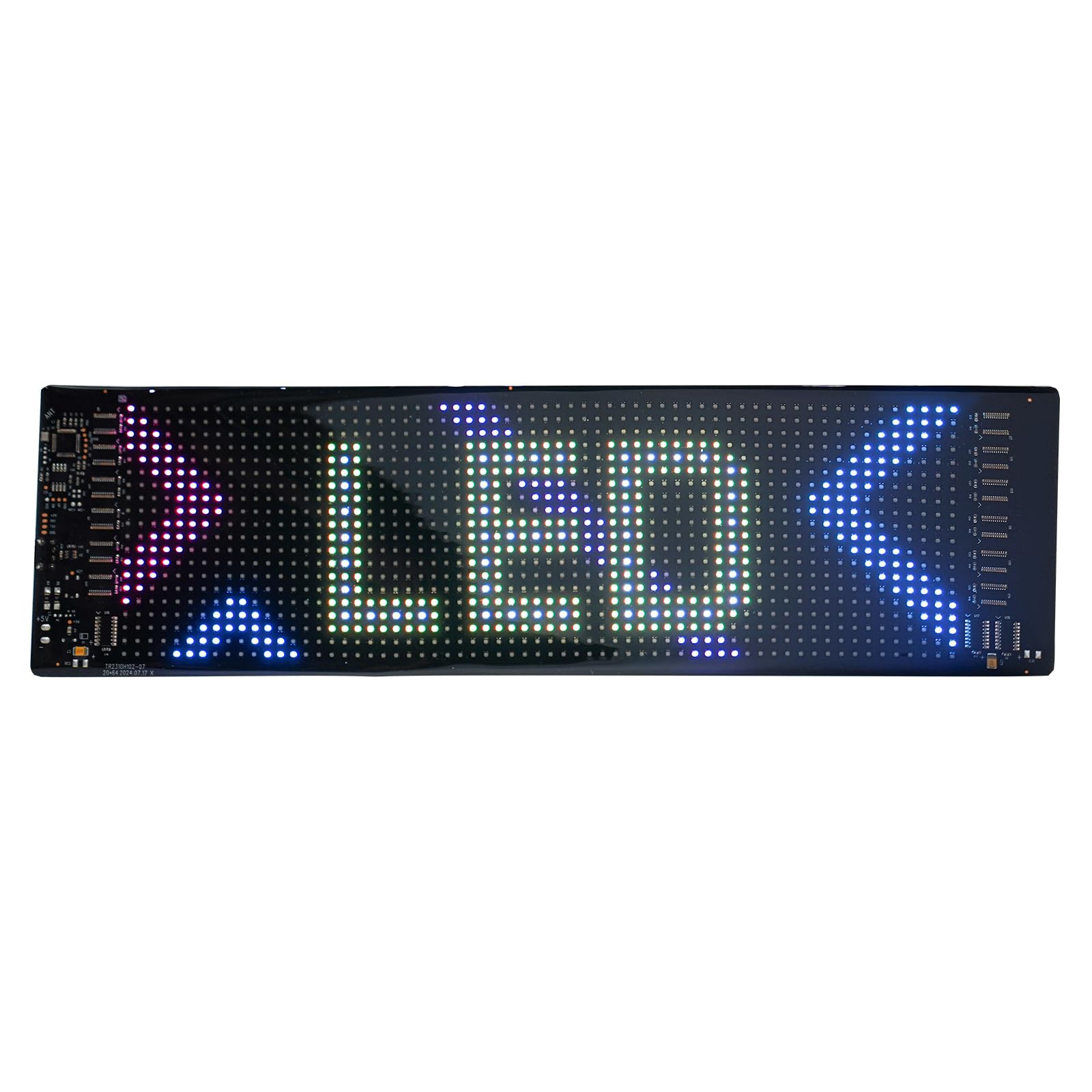 Pantalla LED flexible para restaurante, tienda, pantalla publicitaria con control inteligente de aplicación, letrero luminoso personalizado, cartel luminoso para coche, camión, texto, graffiti (59,5 x