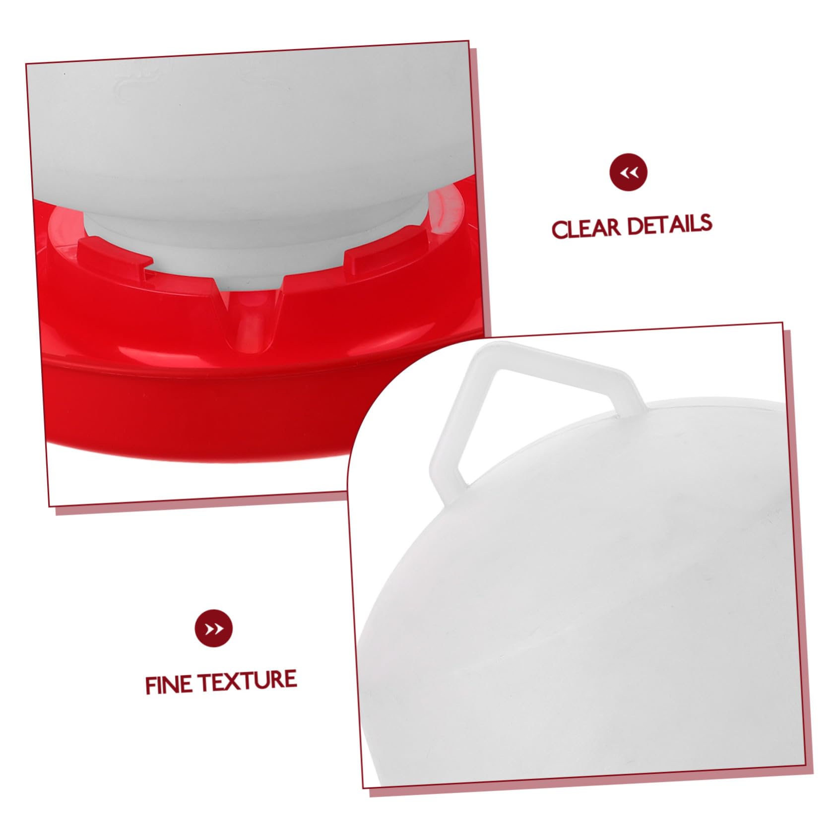 Mikikit Mangiatoia per Pollame in Plastica Bianca Vaschetta Resistente e Pratica per Alimentazione All'aperto di Polli e Altri Volatili Design Creativo e Robusto