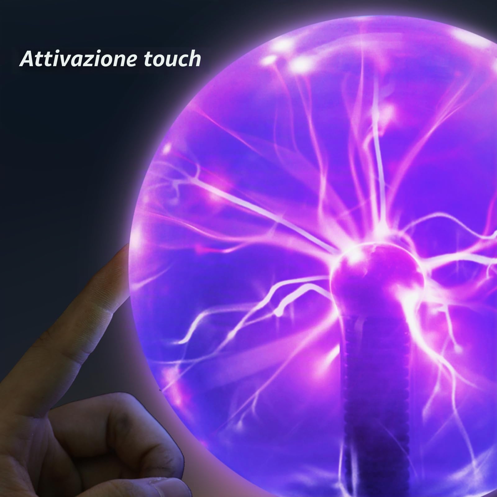 Sfera al Plasma 15CM 6 Pollici, Lampada Fulmini Magica