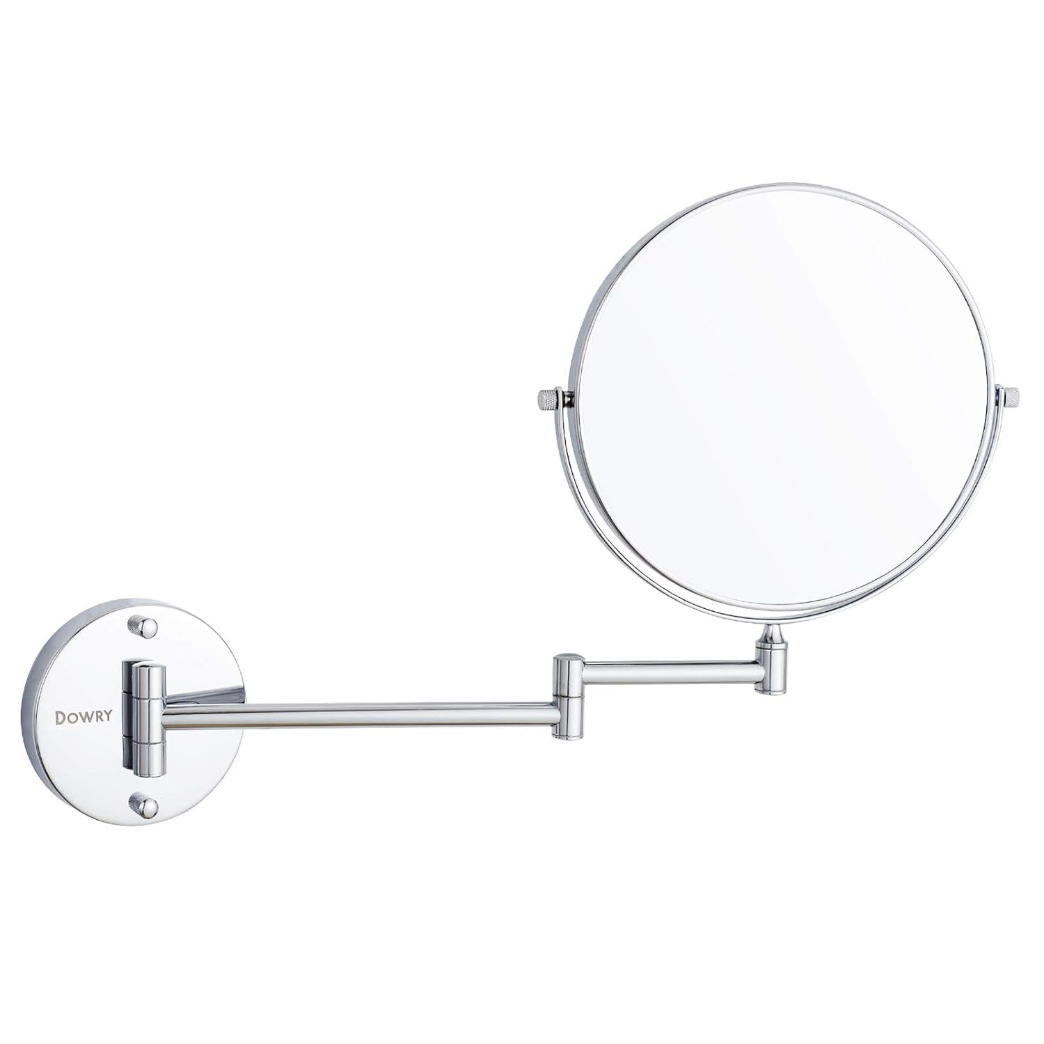 DOWRY 7x Magnification Wall Mount Makeup Mirror, 8 Inch DoubleSided