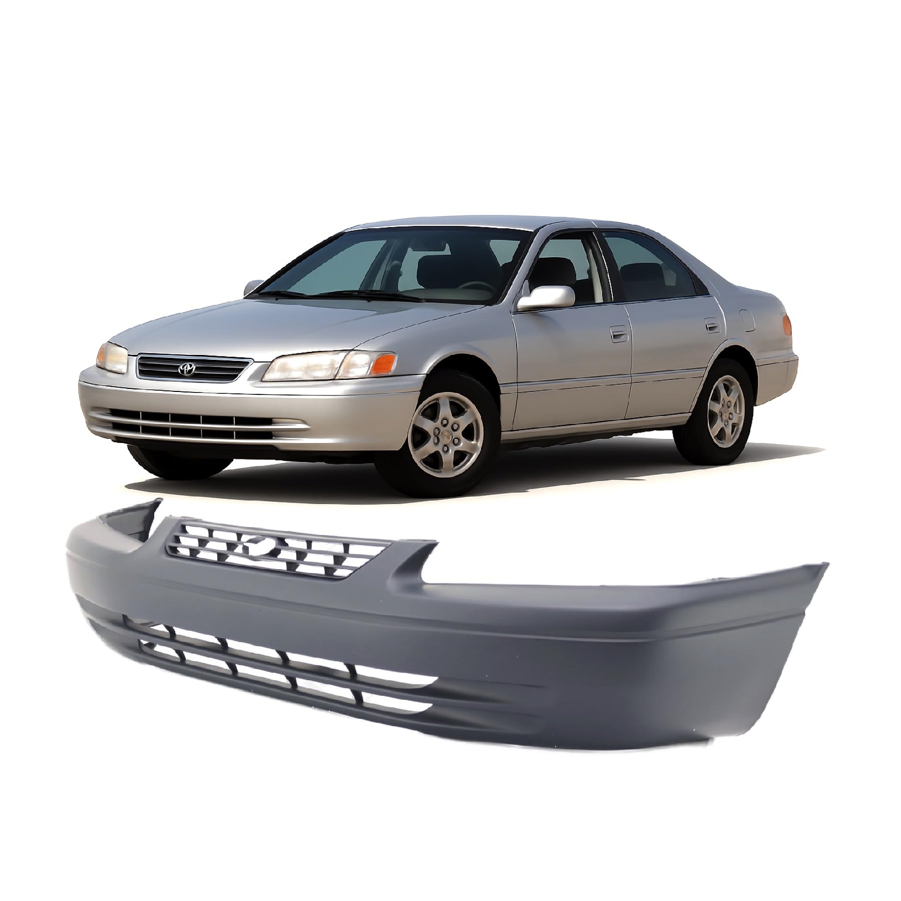 FitParts Compatible with Toyota Camry 1997–1999 Front Bumper Cover