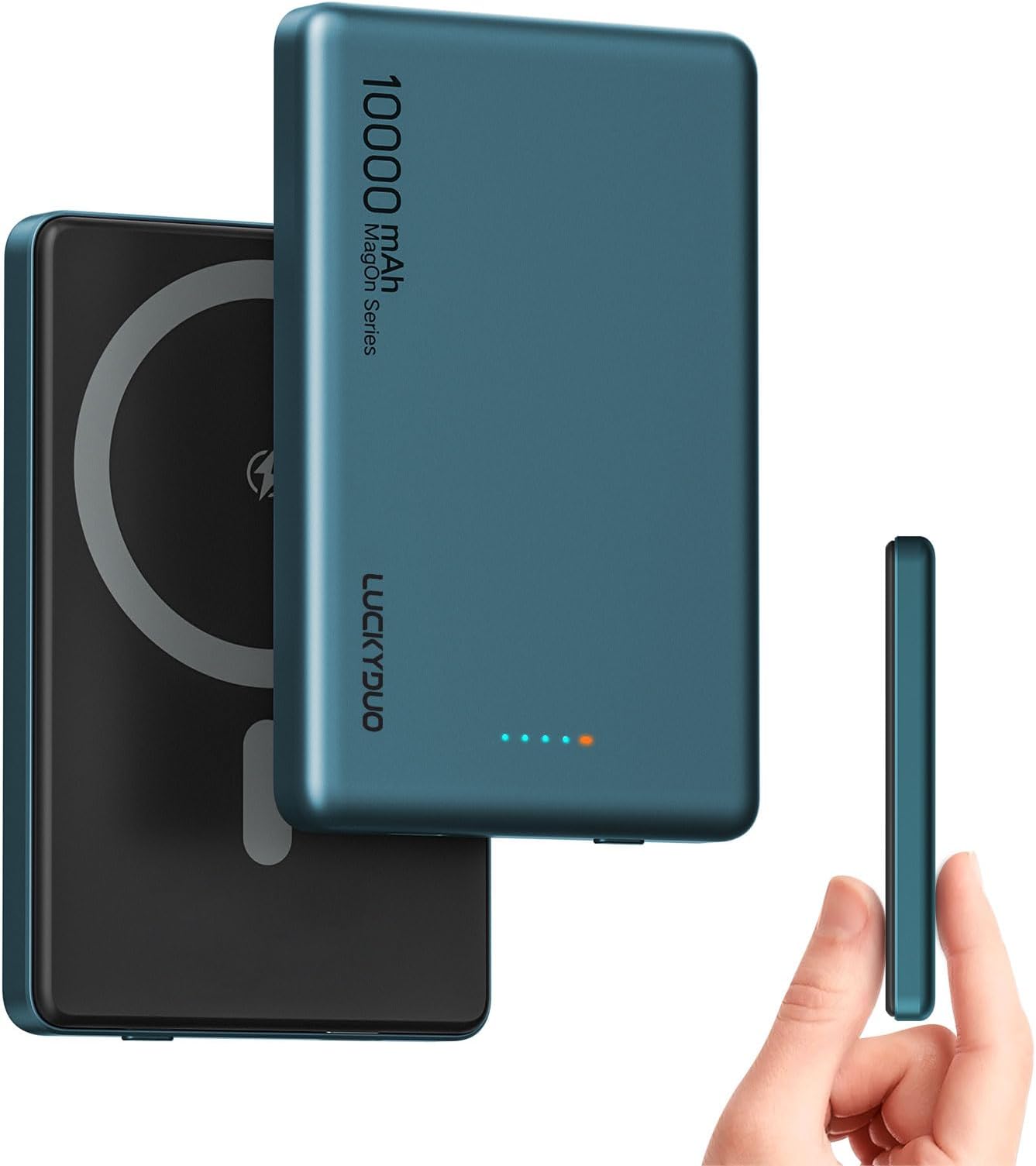Anker MagGo Power Bank, Ultra Slim 10,000mAh Magnetic Battery Pack, Qi2 - View #5