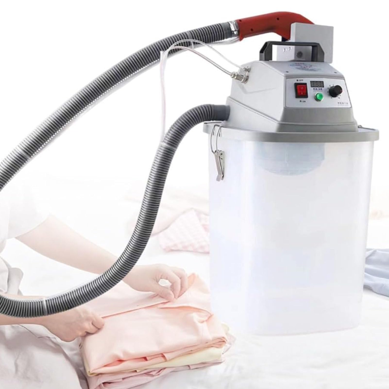 Oiyekntd Industrial Fabric Thread Trimmer Garment Machine, Automatic Thread Cutter, Brushless Motor, 30l Storage Bucket, Stepless Speed Regulation, for Smart Clothing Factories & Workshops