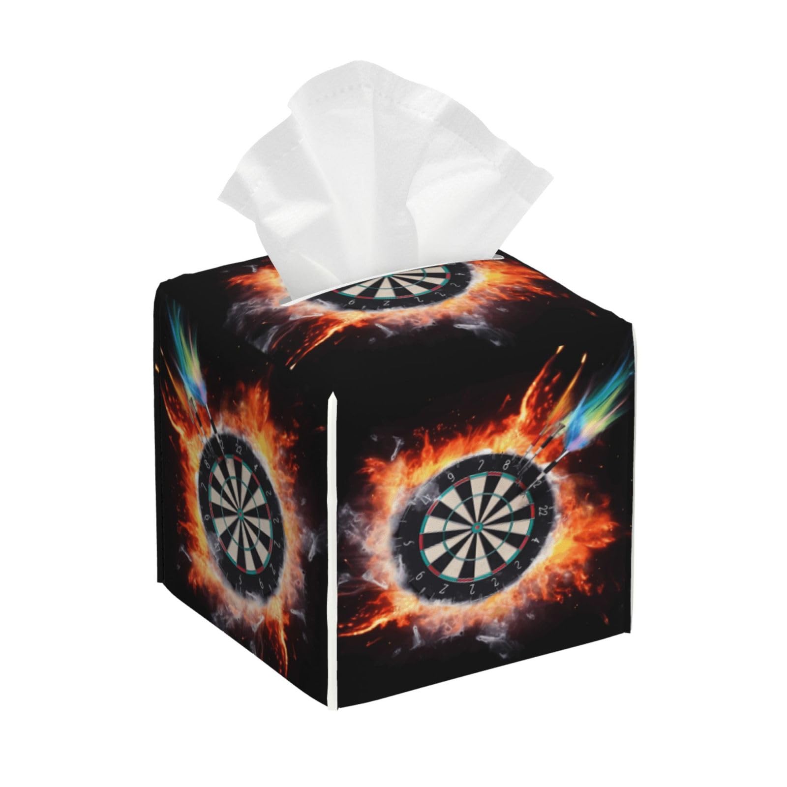 Dart Board Tissue Box Cover Square Cube Boxes