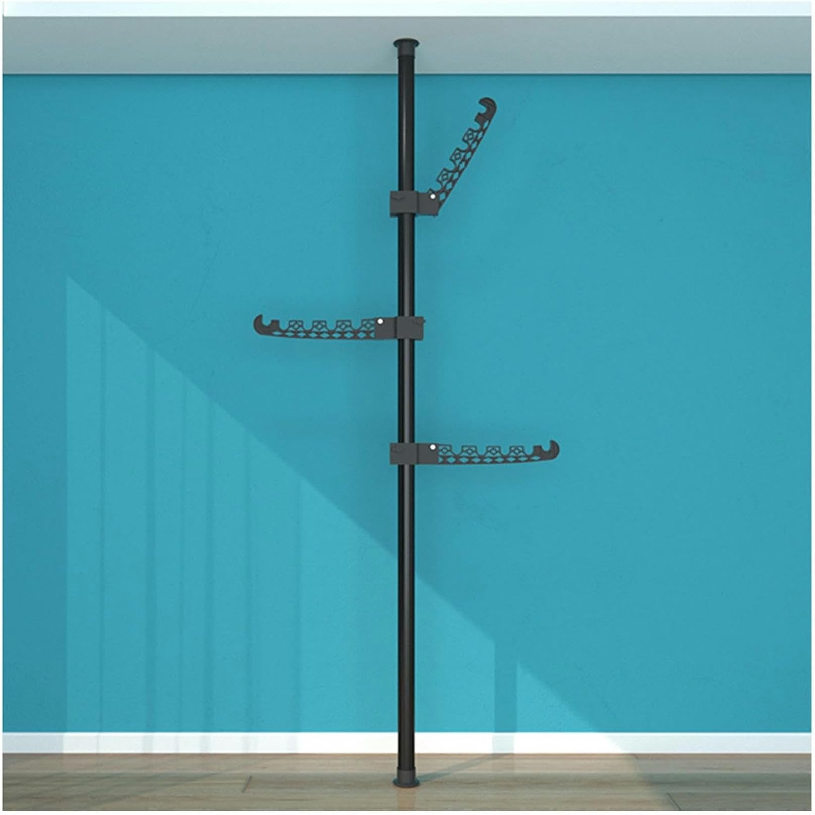 Tringle à vêtements réglable gain de place pour optimiser les angles du salon et de la chambre