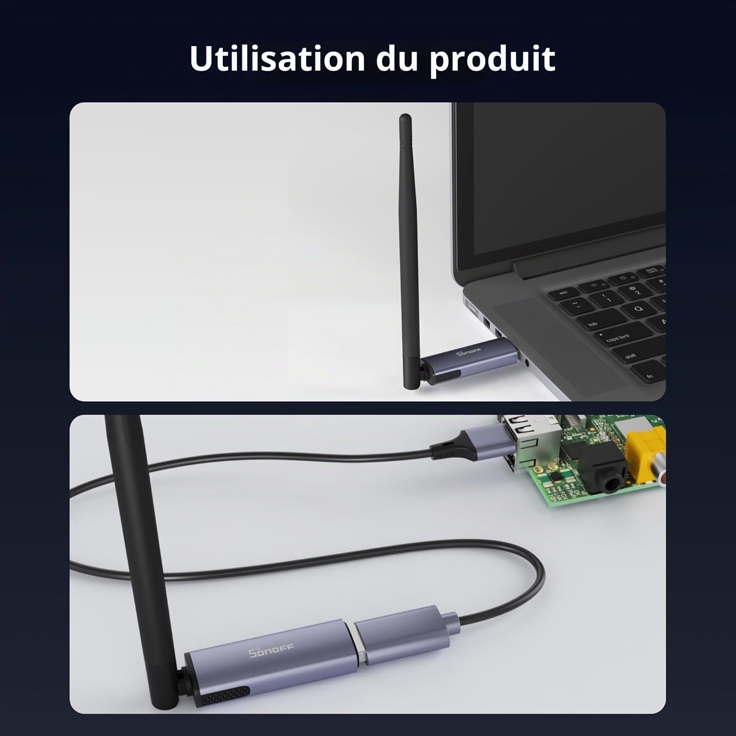SONOFF Zigbee 3.0 Dongle USB Plus MG24, Zigbee Gateway avec EFR32MG24, Thread & Zigbee Clé USB, Contrôleur Zigbee pour Home Assistant
