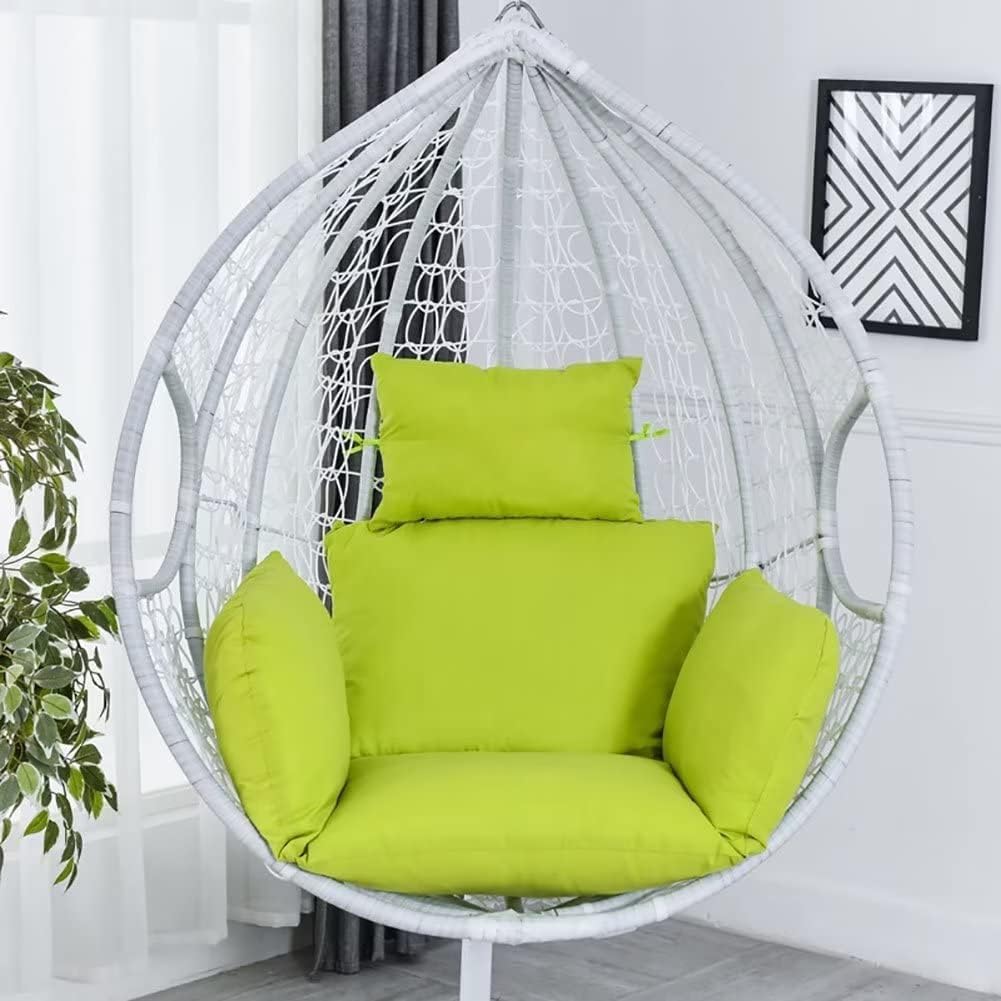 Hängesessel Kissenbezug Waschbar Drehstuhl Kissenbezug Dicker Eierstuhl Terrasse Kissenbezug für Garten Freizeit (Keine Füllung) Outdoor Möbel Zubehör