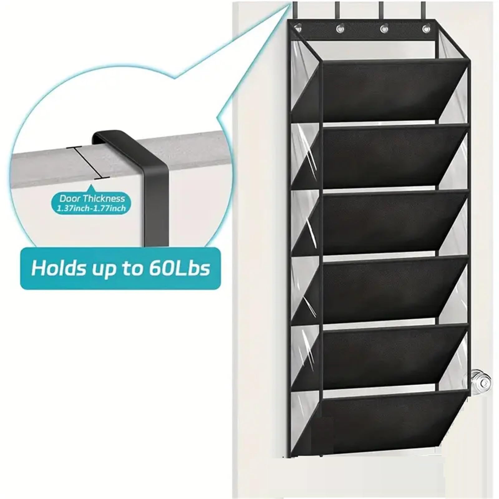 Almacenamiento Organizador de Zapatos sobre la Puerta, Zapatero Colgante Grande(10 Tier)