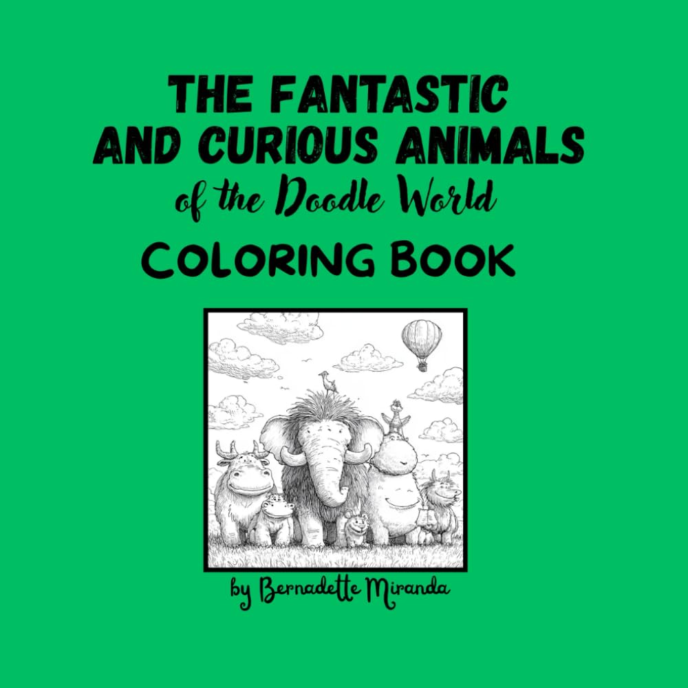 The Fantastic and Curious Animals: Coloring Book