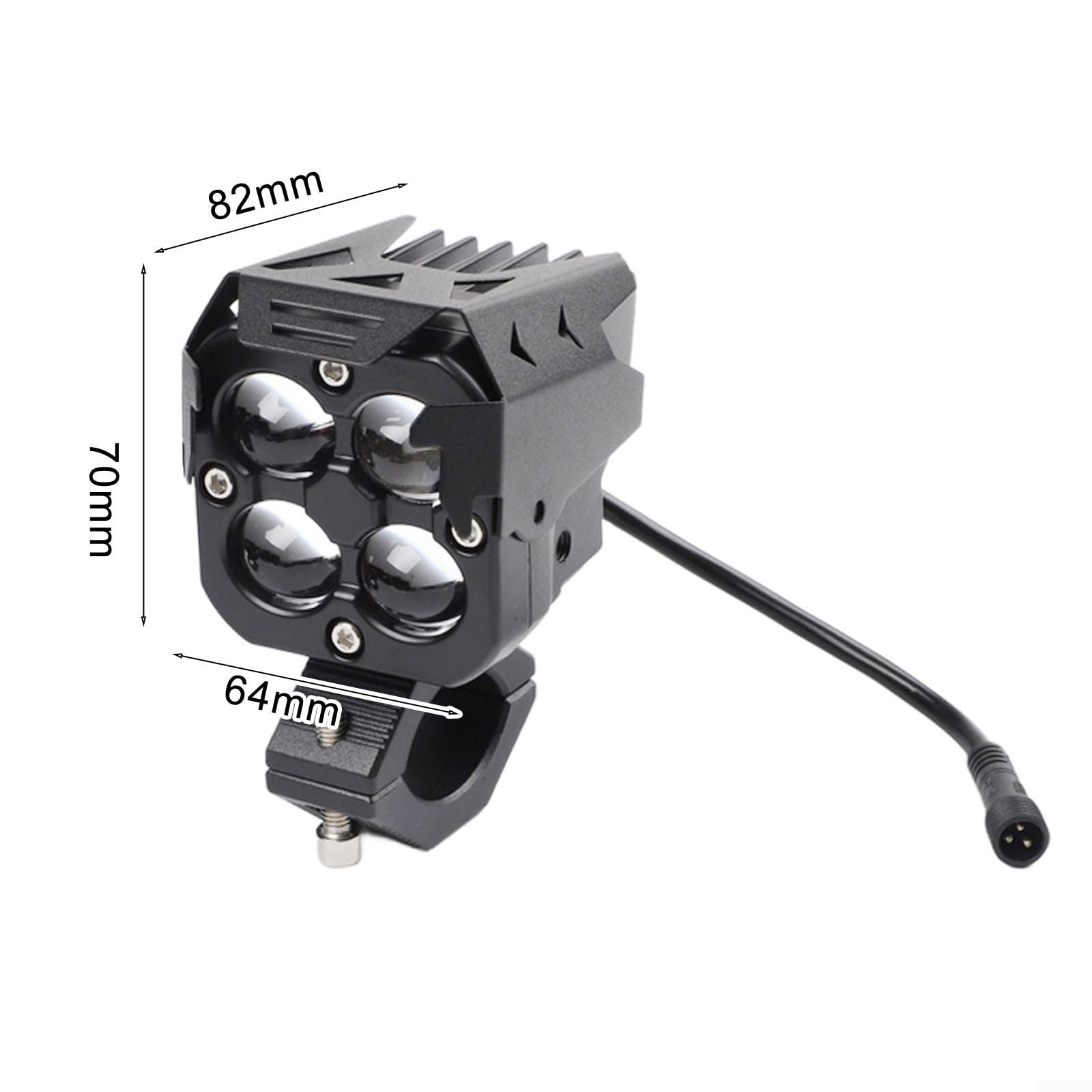 Faretto LED per moto 60W per bicolore Giallo Faretto LED per
