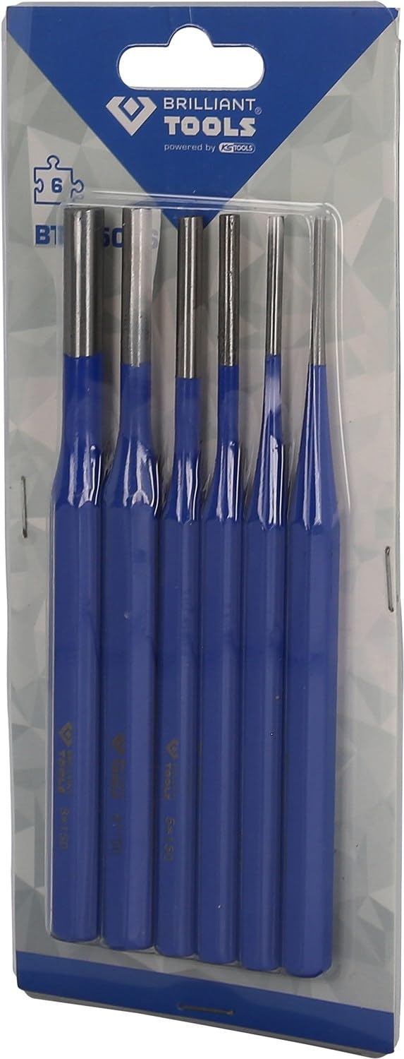 BRILLIANT TOOLS BT085006 Juego de botadores para pasadores, 6 pzs [Powered by KS TOOLS]