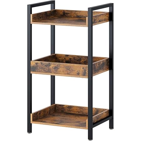 Amazon オーブンラック オーブンシェルフ 3段収納ラック 幅45奥行35高さ ディスプレイラック 収納棚 飾り棚 食器棚 スチールシェルフ 多目的棚 間仕切り リビング収納 キッチン収納 オープンシェルフ ラック オンライン通販