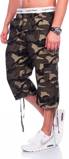 patterned loose shorts