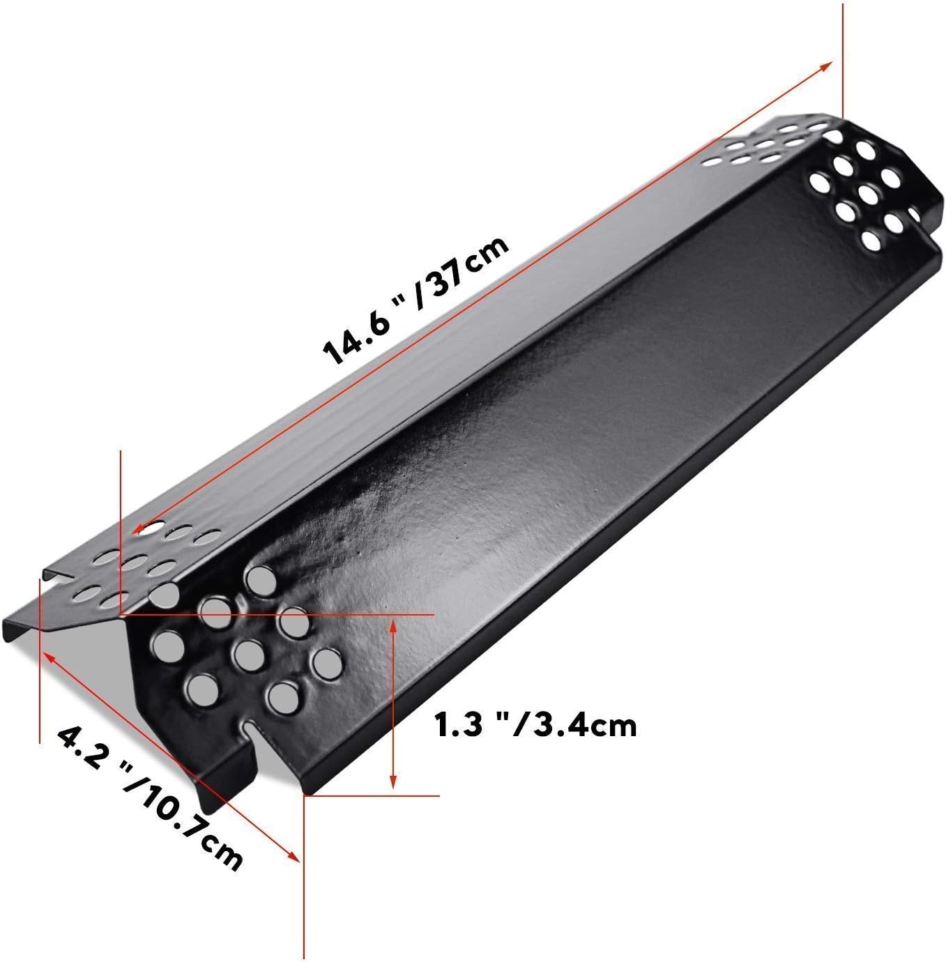 Uniflasy Heat Plates17 Inches Cooking Grates for Home Depot Nexgrill 720-0830H Gas Grill, Stainless Steel Grill Cooking Grids Porcelain Steel Grill Heat Shield Tent Burner Cover