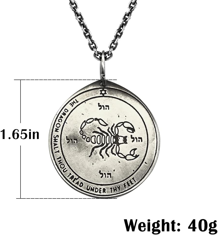NIGHTCRUZ Key of Solomon Pendant Necklace, Fifth Pentacle of Mars Pendant - Image 2