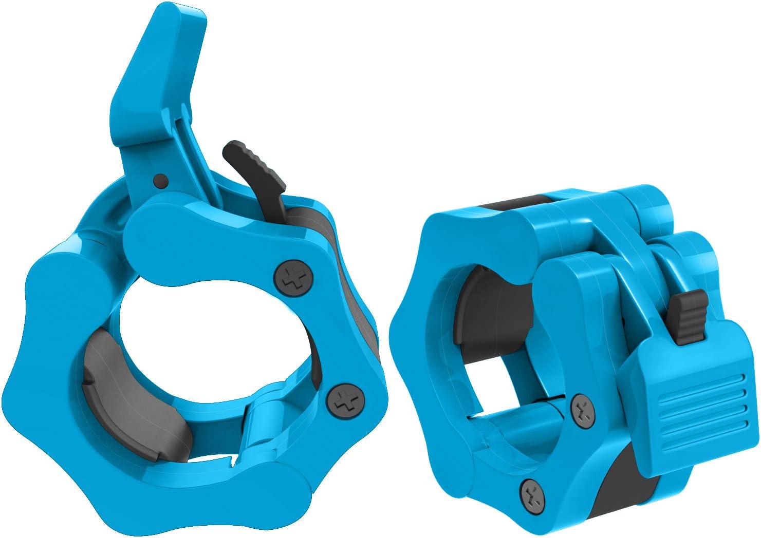 MoKo Barbell Clamps Collars, Quick Release Pair of Locking 1 inch or 2 inch Professional Weight Locks Collar Clips Great for Workout, Weightlifting, Fitness & Strength Training : Sports & Outdoors