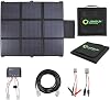 LensunSolar 200W 12V ポータブルソーラーパネルブランケット アンダーソンコネクター付き ソーラー発電所用 軽量 20A MPPT充電器コントローラー付き