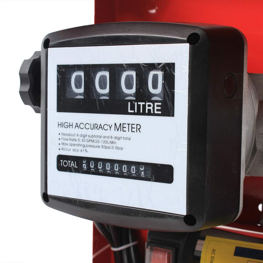 Bomba de diésel autoaspirante 50L/min, 230V, pistola automática con contador, bomba de combustible diesel, bomba de combustible, boquilla de combustible