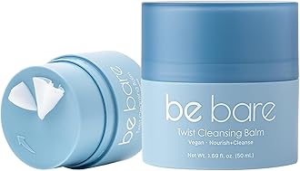 Bebare Twist Cleansing Balm with Hygienic Twist Dispenser: Cleanser for Heavy Makeup Removal, Hydrating Facial Wash for All Skin Types. Korean Vegan Skincare with Natural Oils, 1.69 Fl Oz