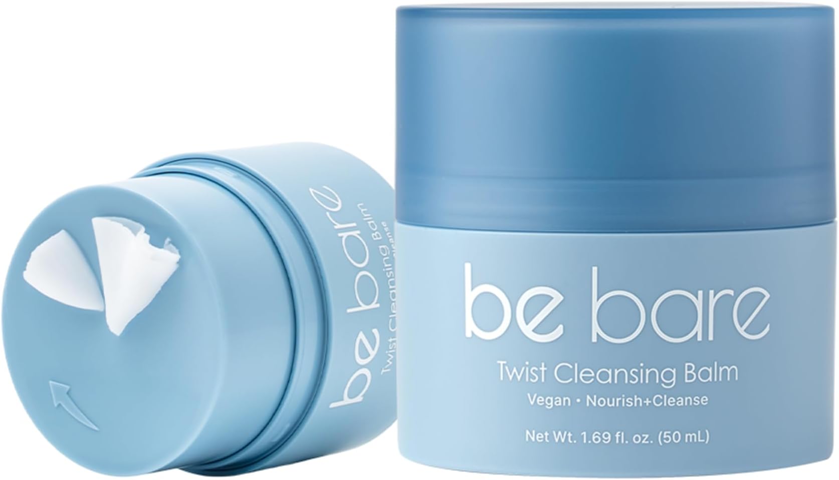 Bebare Twist Cleansing Balm with Grinding Dispenser – Korean Oil Cleanser for Waterproof Makeup Removal, Blackhead & Sebum Softener, 1.69 Fl Oz