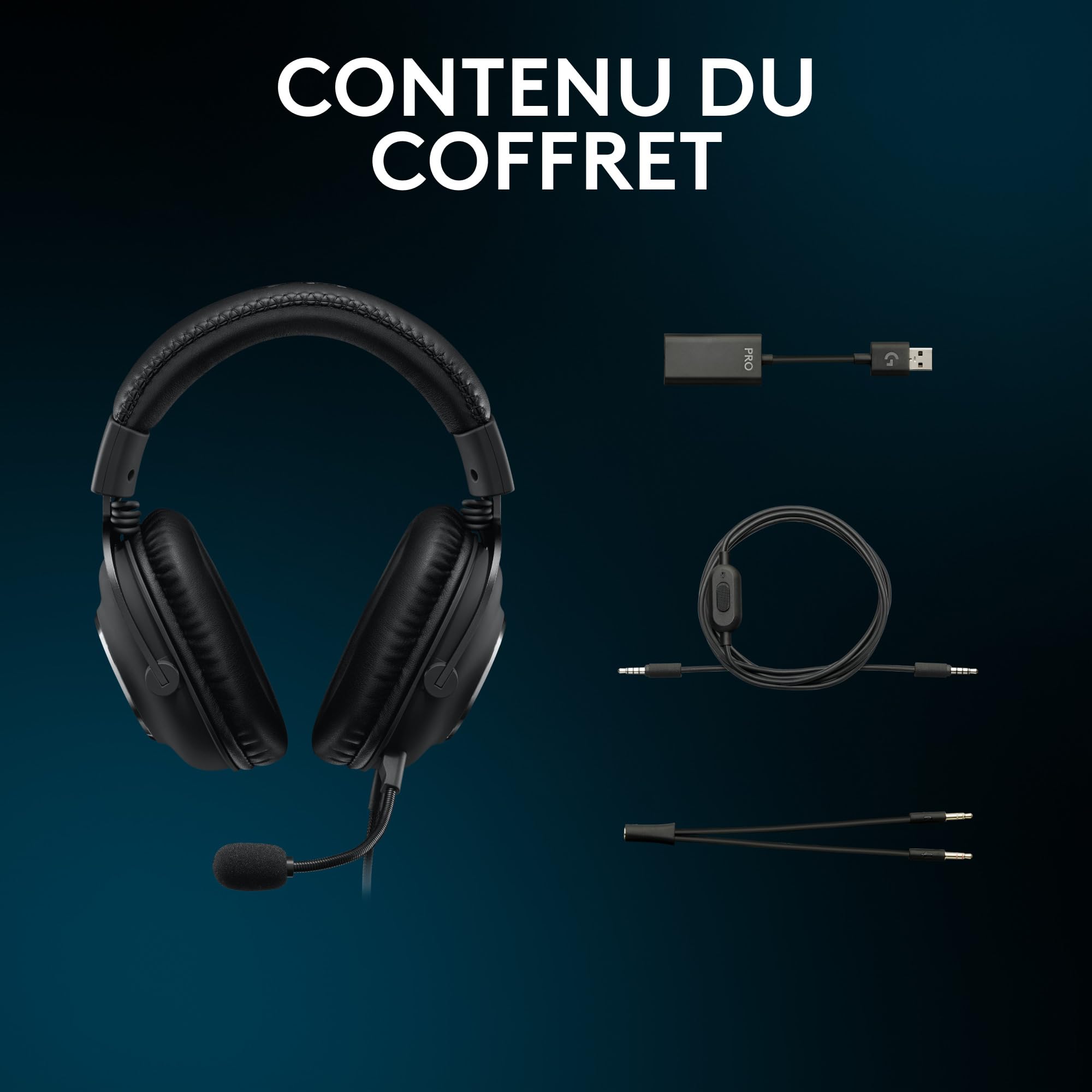 Logitech G Pro X SE Casque Gaming Filaire avec Microphone Micro détachable DTS Headphone X 7.1 pour PC Xbox One Xbox Series X|S PS5 PS4 avec DAC USB - Noir