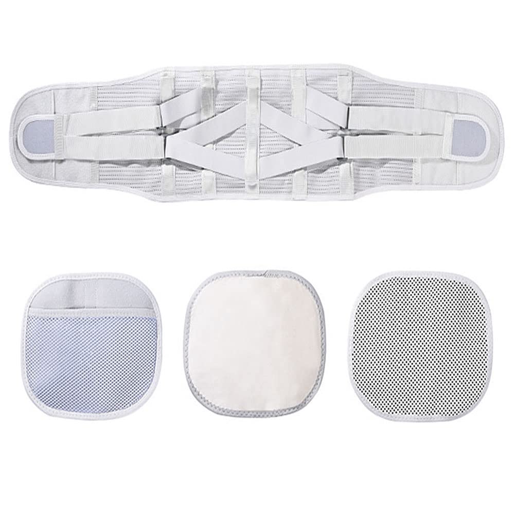 Cintura, con 3 Cuscinetti lombari Rimovibili e Piastre di Supporto Donna Uomo Sciatica Scoliosi Ernia del Disco Traspirante(XL/X-Large)