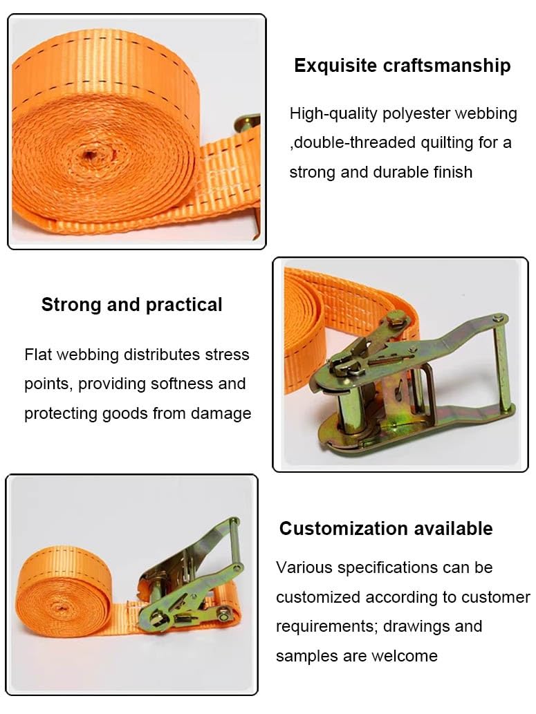 1 Pezzi Cinghie A Cricchetto 3.8CM Cinghie Di Fissaggio Fasce A Cricchetto Cinghie Di Ancoraggio Tensione Con Cricchetto 300 Kg Fissaggio Cinghia A Cricchetto Ratchet(Thickened,3.8cmx3m/1.49x118in)