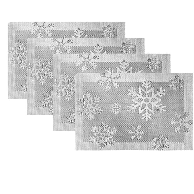 karororow 4pcs Tischsets zum Weihnachten (45 x30cm) PVC Platzdeckchen...