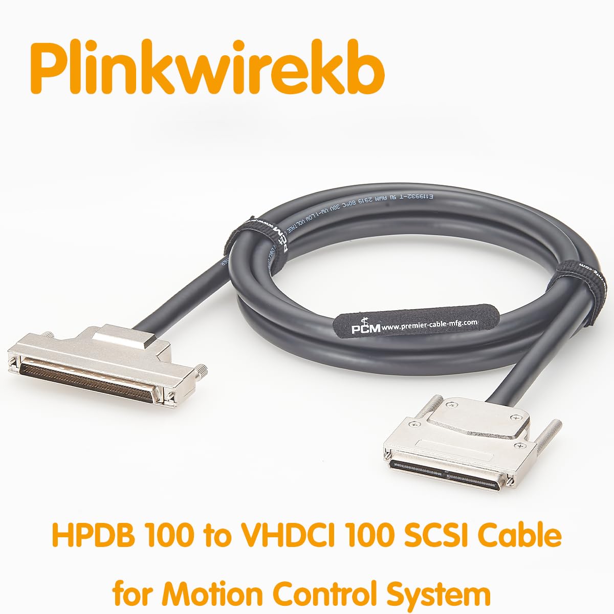 Cavo SCSI HPDB100 a VHDCI100, connettore D-Sub ad alta densità a 100 pin a VHDCI, UL20276, 30 AWG, 50 coppie di fili, schermato, per archiviazione RAID, acquisizione dati, controllo del