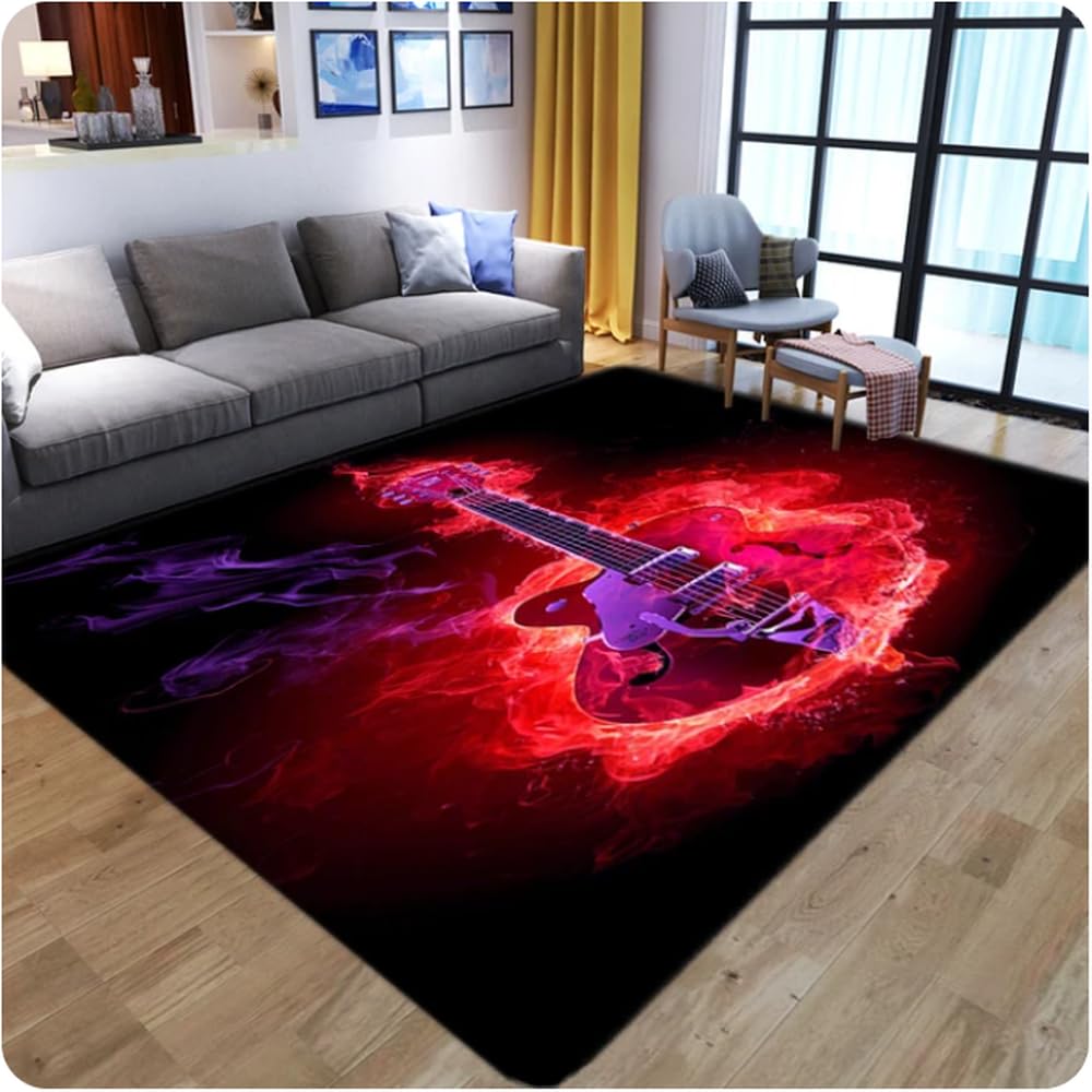 Tapis de sol flanelle doux 120x160cm pour eviter les glissades au salon