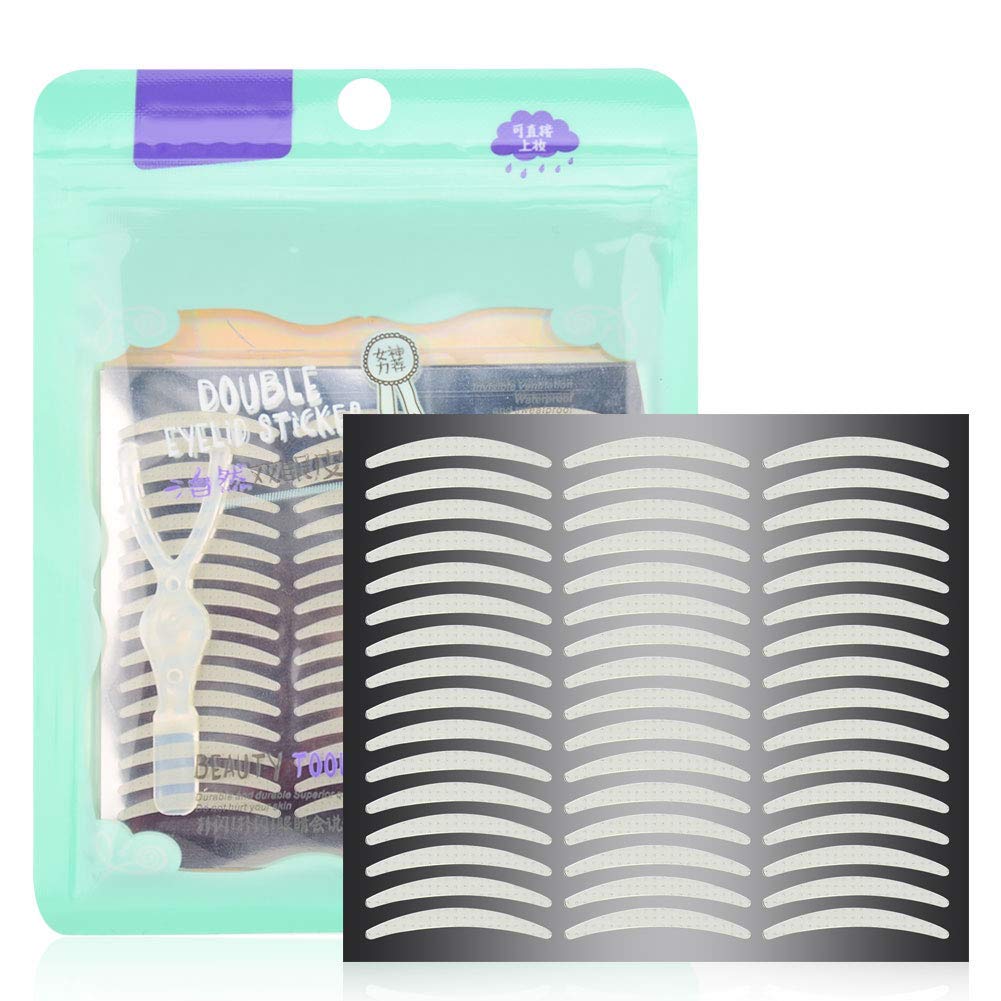Pormasbenzer 328Pcs/164Pairs Slim Natural Invisible One Side Sticky Double Eyelid Tapes Stickers, Instant Eyelid Lift Without Surgery, Perfect for Hooded, Droopy, Uneven, or Mono-eyelids