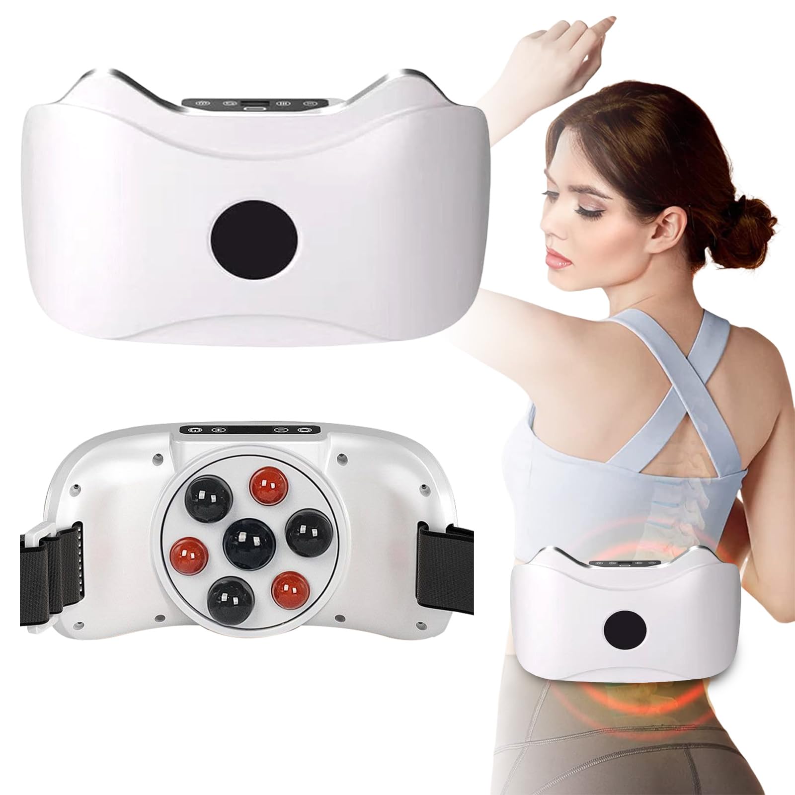 Machine pour Maigrir du Ventre,Instrument Électrique De Pétrissage Ventre,Masseur Abdominal sans Fil électrique pour Combustion Et Digestion des Graisses,3 Vitesses,Rechargeable Femme