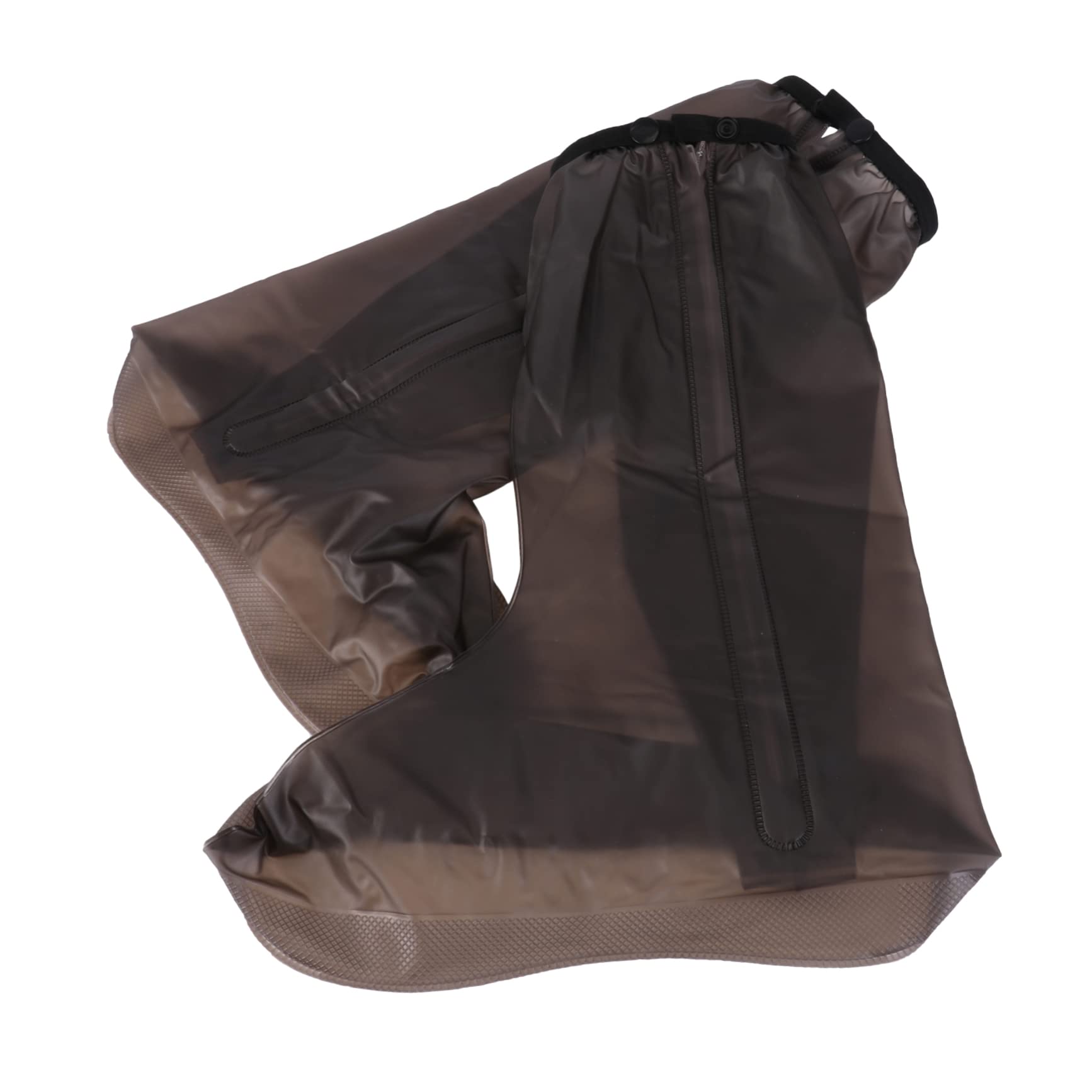 Toddmomy Rainproof Shoe Covers Thickened PVC Material Waterproof Overshoes High Tube Non-Slip Sole Easy Cleaning Size