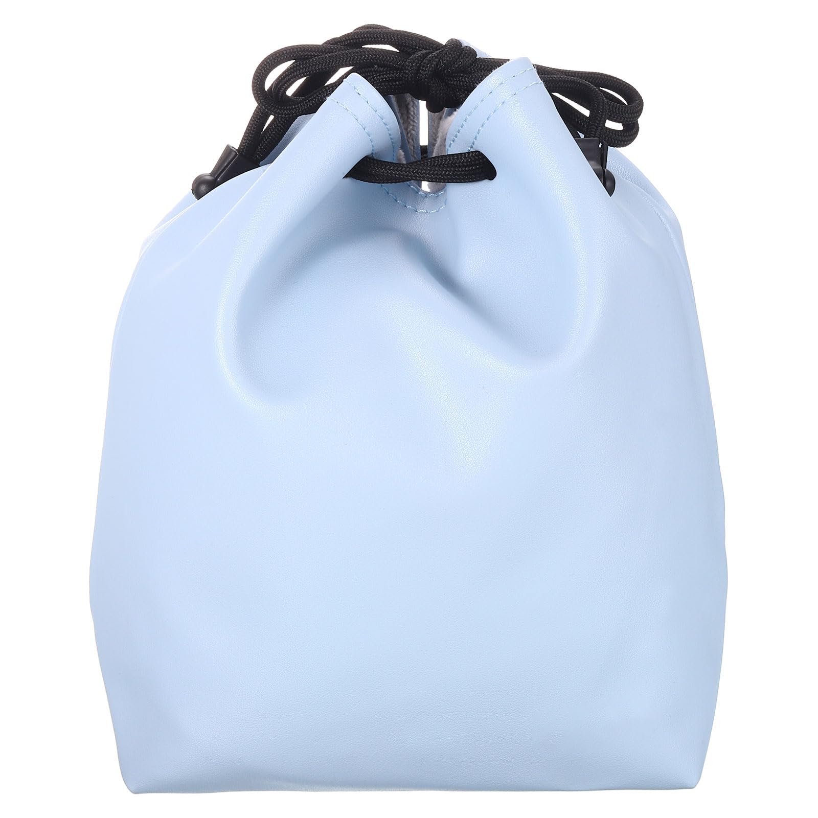 PATIKIL Soft Drawstring Lens Case, Lens Pouch Bag with Cotton Pad 5.91" x 3.94" Thick Fleece Cloth Camera Lens Bag for SLR Lens Water Cups, Blue