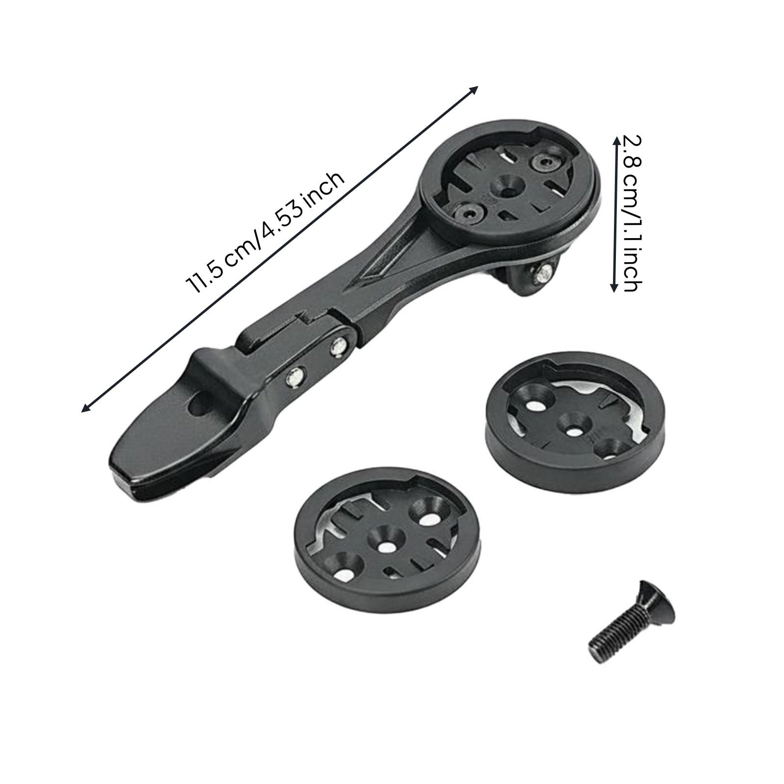 Baoblaze Soporte para Ciclocomputador Bicicleta Montaje Manillar Extensión Delantera con Ajuste de Ángulo Aleación de Aluminio de Alta Resistencia Sujeción