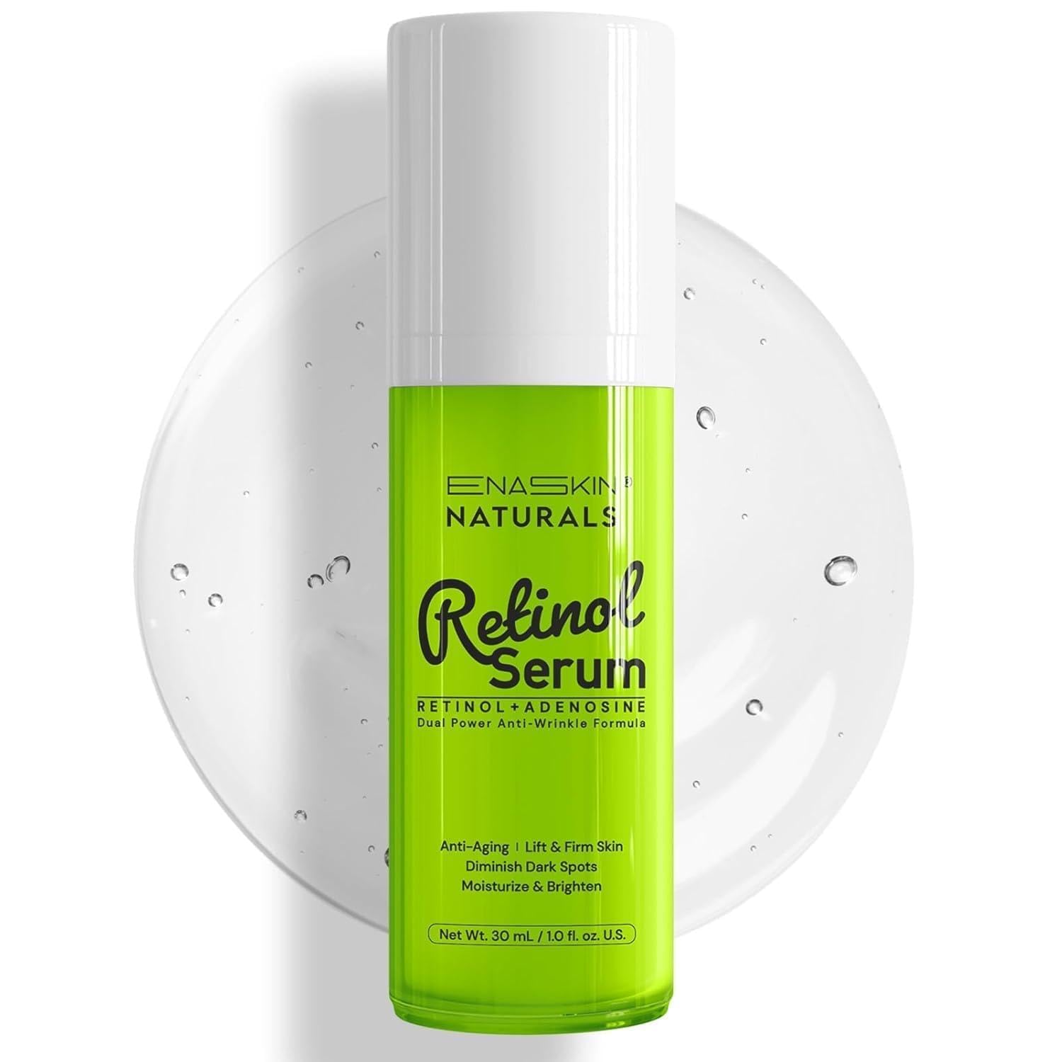 Anti-Wrinkle Firming Retinol Serum for Face: Anti Aging Skin Treatment with Hyaluronic Acid & Collagen - Deep Hydration Facial Care for Women Over 30，Daily & Night Use