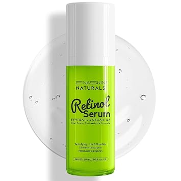 Retinol Serum for Face Anti-Aging for Fine Lines & Wrinkles, Firms & Hydrates, Hyaluronic Acid & Peptides, Night Moisturizer Serum for Women/Men, Fragrance-Free, 1.0 fl.oz